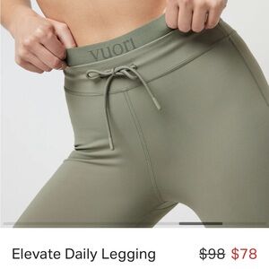 NEW WITH TAGS! Vuori Elevate Daily Leggings (and bra in another listing)
